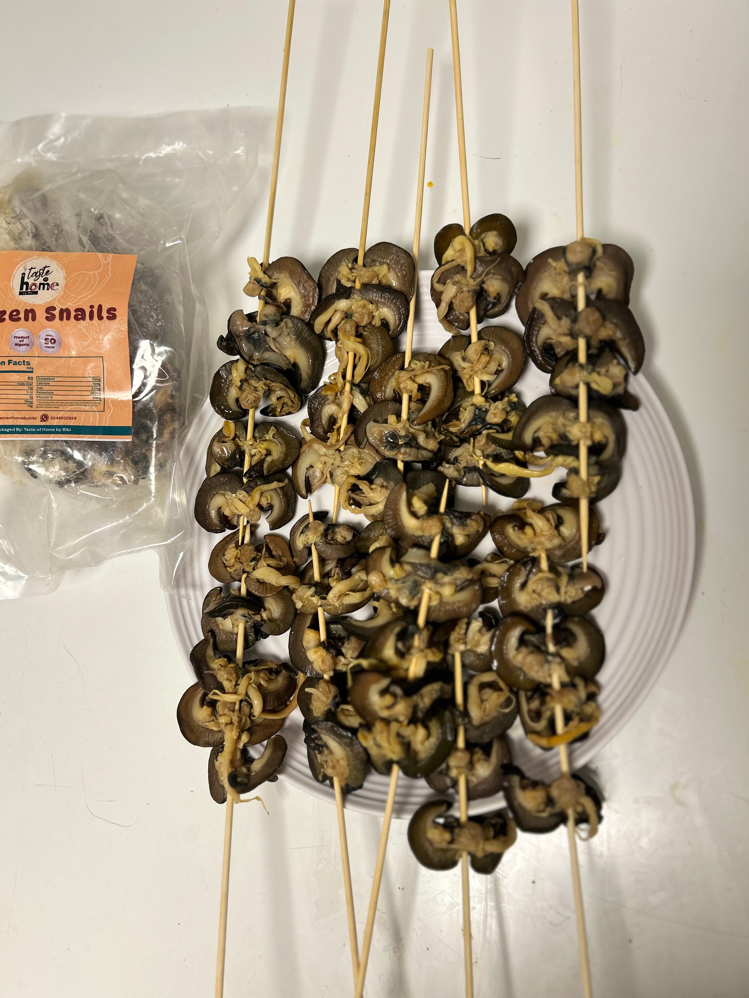 B-50 pieces Fresh Small African Bush Snails